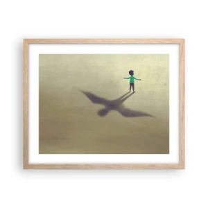 Affiche dans un chêne clair - Poster - Héros du futur - 50x40 cm