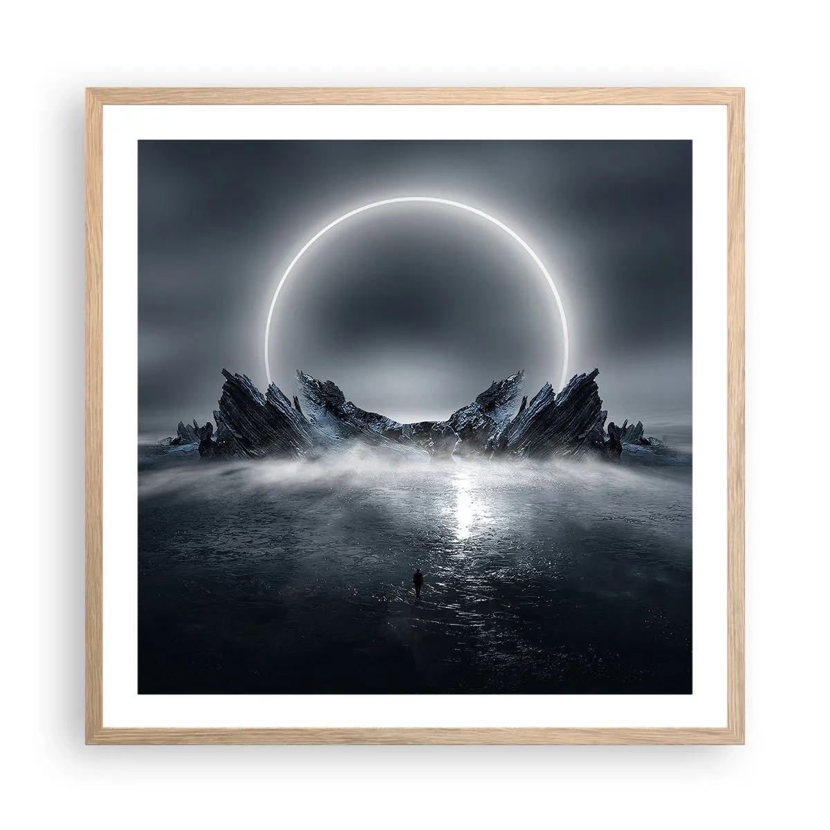 Affiche dans un chêne clair - Poster - La fin de l'histoire - 60x60 cm