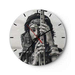Horloge murale - Pendule murale - Musique de l'Orient elle-même - 40x40 cm
