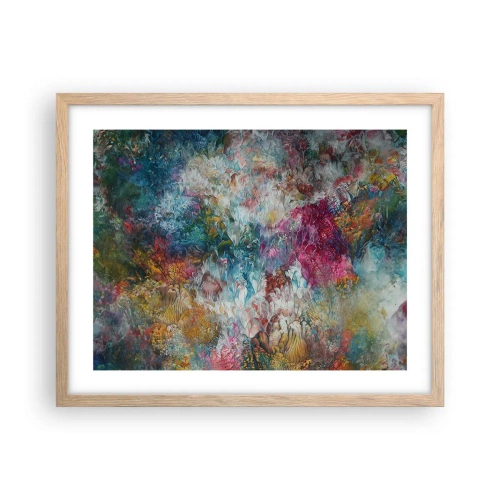 Affiche dans un chêne clair - Poster - En pleine floraison - 50x40 cm