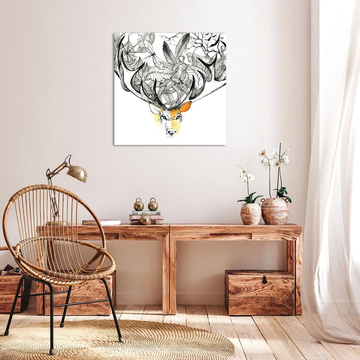 Impression sur toile - Image sur toile - Corne d'abondance - 50x50 cm