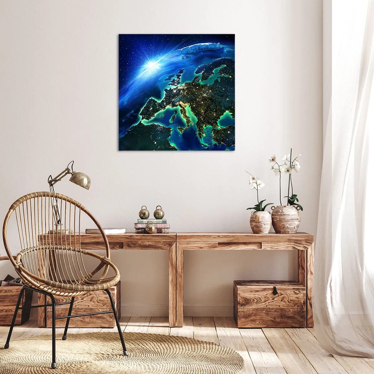Impression sur toile - Image sur toile - Europe pétillante - 30x30 cm
