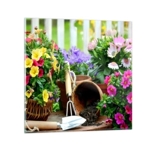 Impression sur verre - Image sur verre - Le jardin de Zosia - 40x40 cm