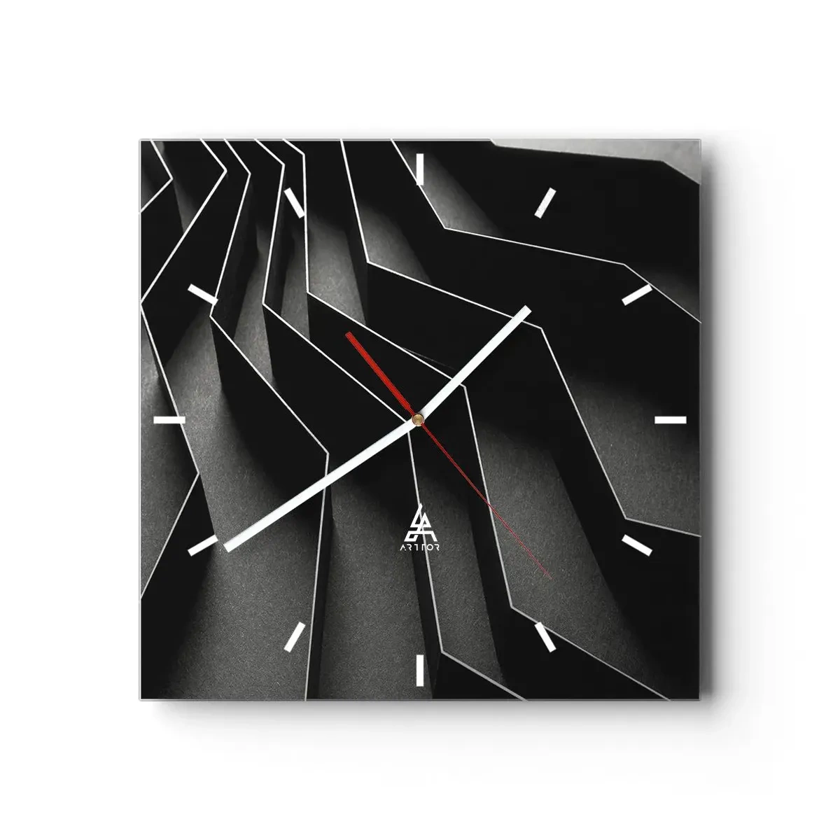 Horloge murale - Pendule murale - Ordre spatial - 40x40 cm