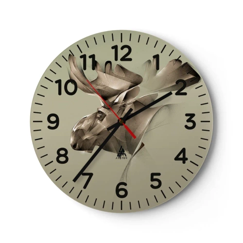 Horloge murale - Pendule murale - La douce force de la paix - 30x30 cm