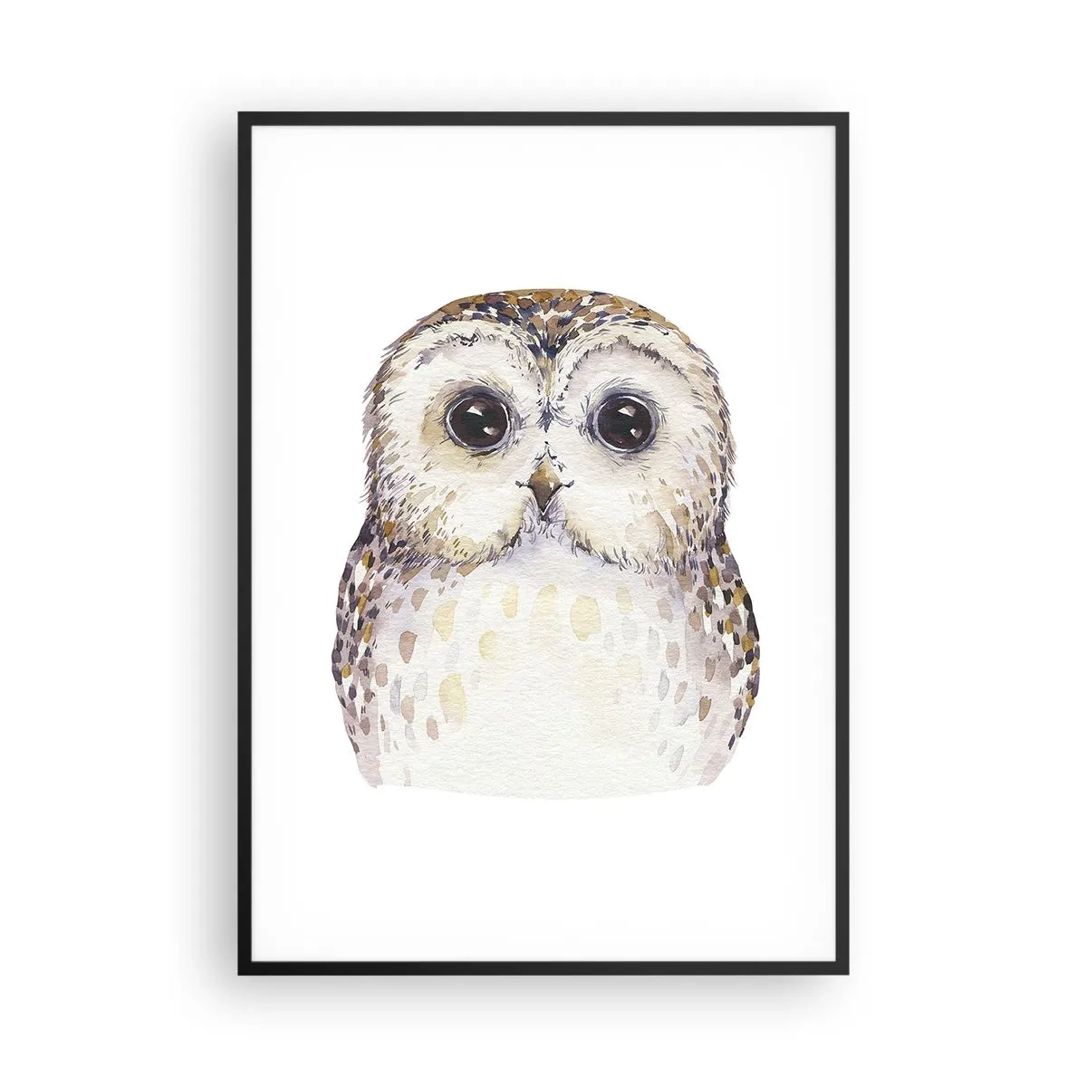 Affiche dans un cadre noir - Poster - Regarde-moi dans les yeux - 70x100 cm