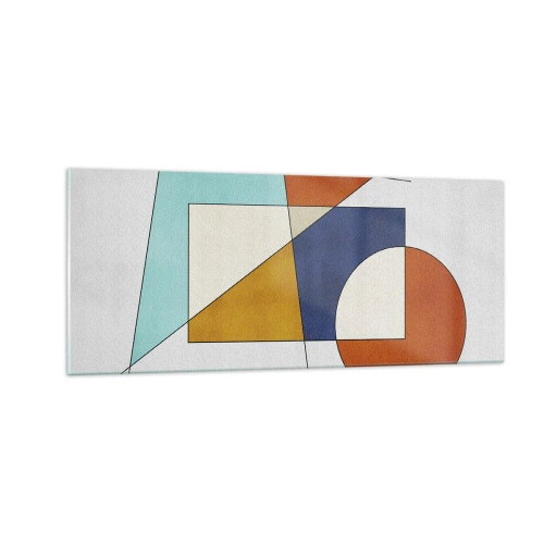 Impression sur verre - Image sur verre - Abstraction : plaisir moderniste - 100x40 cm