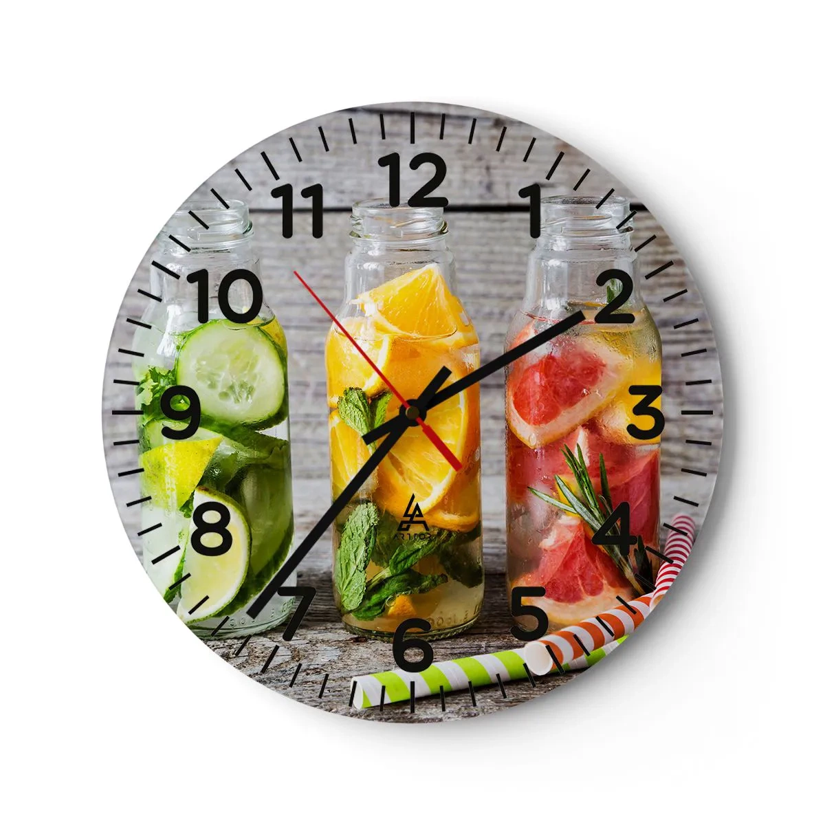 Horloge murale - Pendule murale - Sain par nature - 40x40 cm