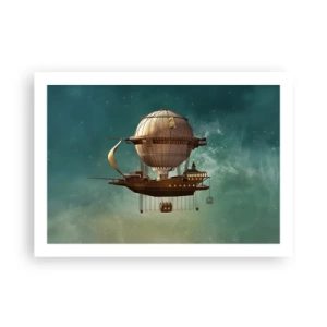 Affiche - Poster - Jules Verne vous salue - 70x50 cm