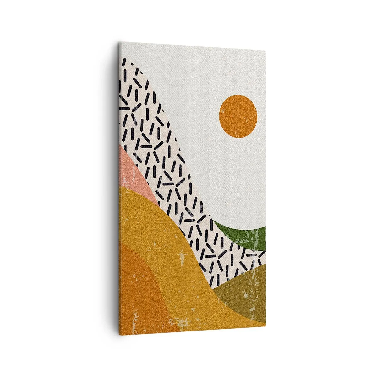 Impression sur toile - Image sur toile - Abstraction solaire - 45x80 cm