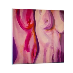 Impression sur verre - Image sur verre - Ode à la féminité - 40x40 cm