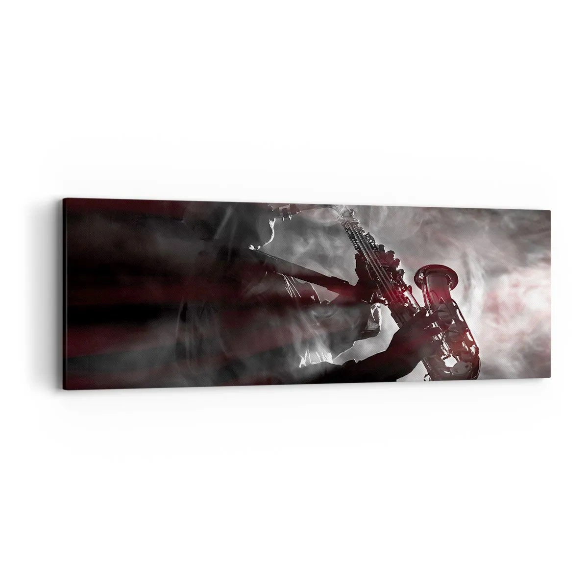 Impression sur toile - Image sur toile - Dans les brumes du jazz - 90x30 cm
