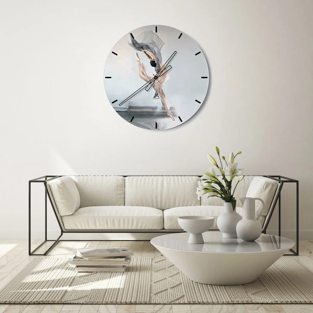 Horloge murale - Pendule murale - Dans le ravissement de la danse - 30x30 cm