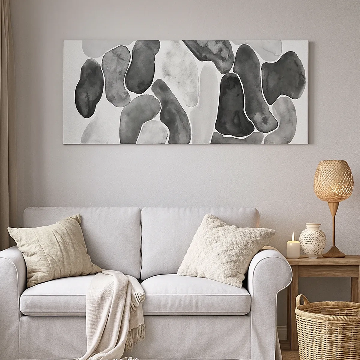 Impression sur toile - Image sur toile - Abstraction rocheuse - 30x30 cm