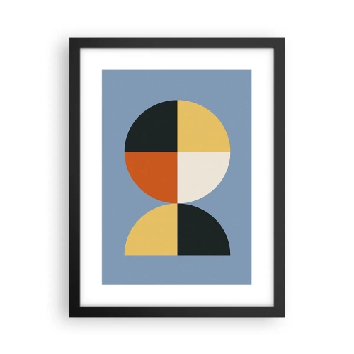 Affiche dans un cadre noir - Poster - Regarde et compte - 30x40 cm