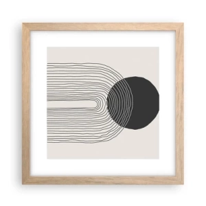 Affiche dans un chêne clair - Poster - Tremblement et confiance - 30x30 cm