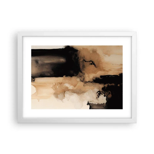 Affiche dans un cadre blanc - Poster - Une abstraction intrigante - 40x30 cm
