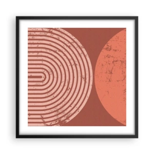 Affiche dans un cadre noir - Poster - Une relation proche - 50x50 cm