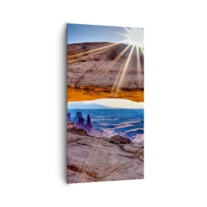 Impression sur toile - Image sur toile - Par la porte rocheuse - 65x120 cm