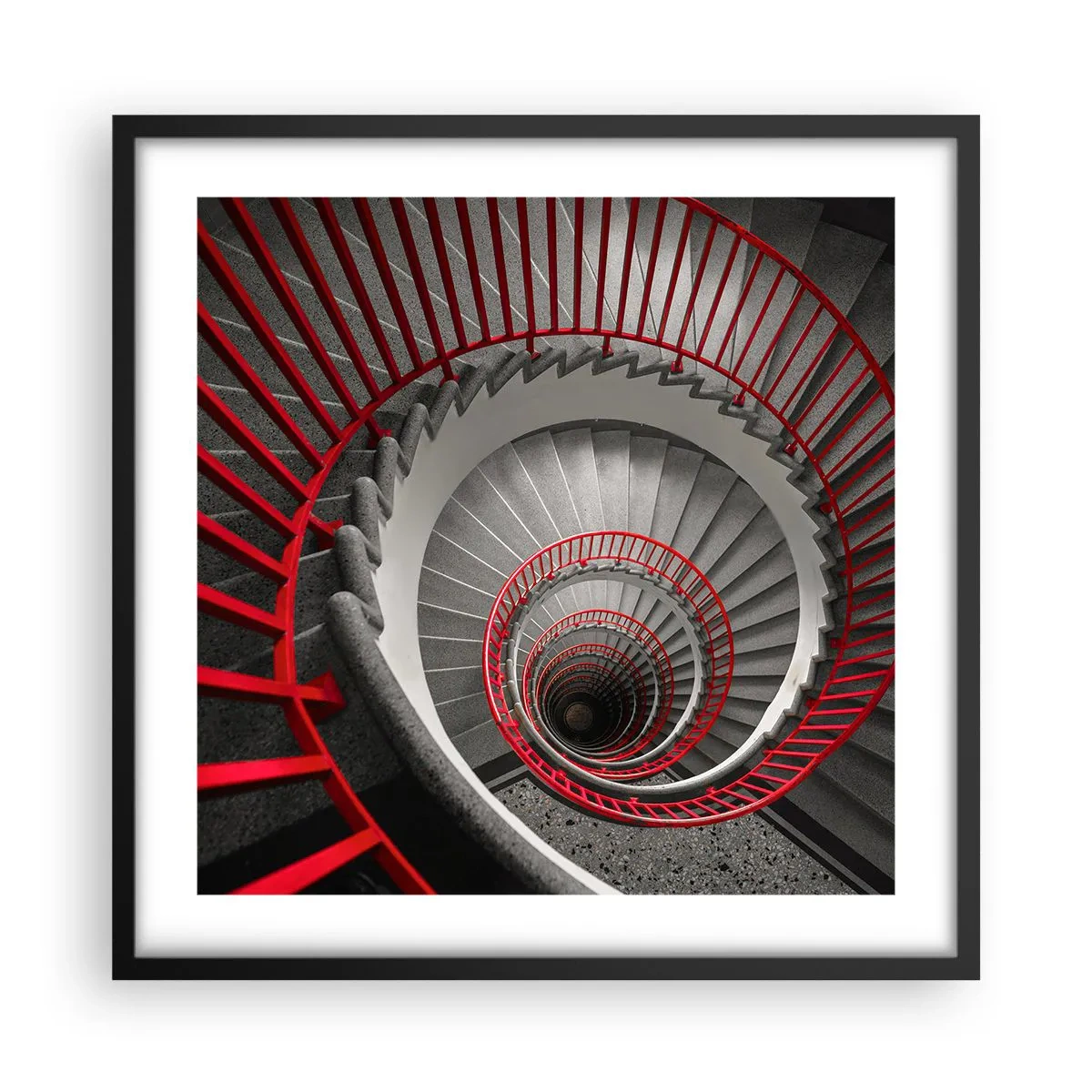 Affiche dans un cadre noir - Poster - Amusement architectural - 50x50 cm