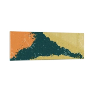 Impression sur verre - Image sur verre - Abstraction – mouvement lent - 90x30 cm