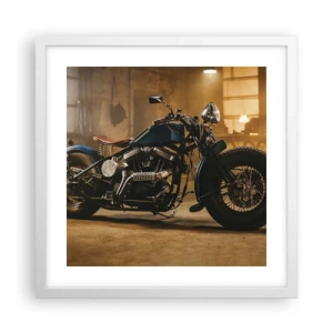 Affiche dans un cadre blanc - Poster - Je peux tout - 40x40 cm