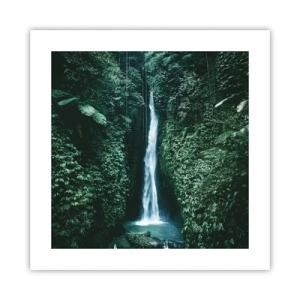 Affiche - Poster - Fontaine tropicale - 40x40 cm