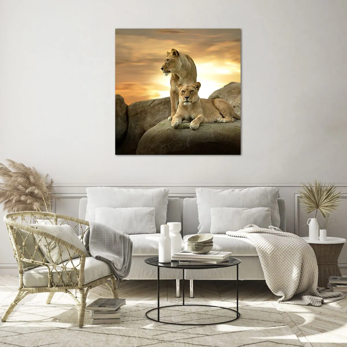 Impression sur verre - Image sur verre - Majesté royale - 30x30 cm