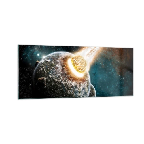 Impression sur verre - Image sur verre - Destruction ou naissance? - 100x40 cm