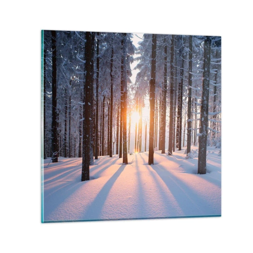 Impression sur verre - Image sur verre - Clairement en noir et blanc - 60x60 cm