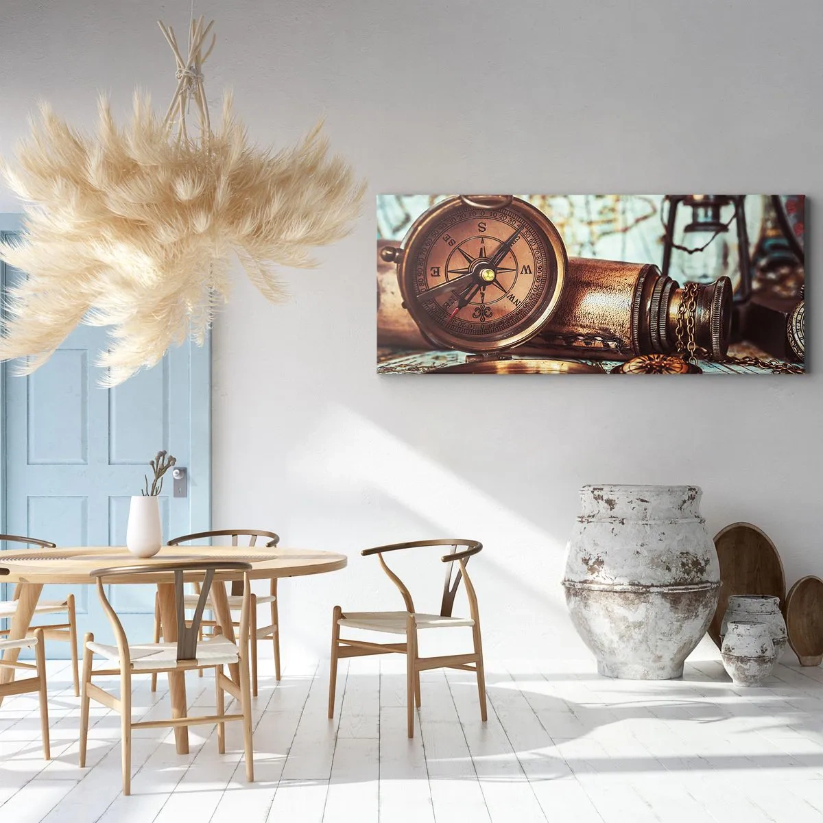 Impression sur toile - Image sur toile - Une aventure de pirates dans les Caraïbes vous attend - 90x30 cm