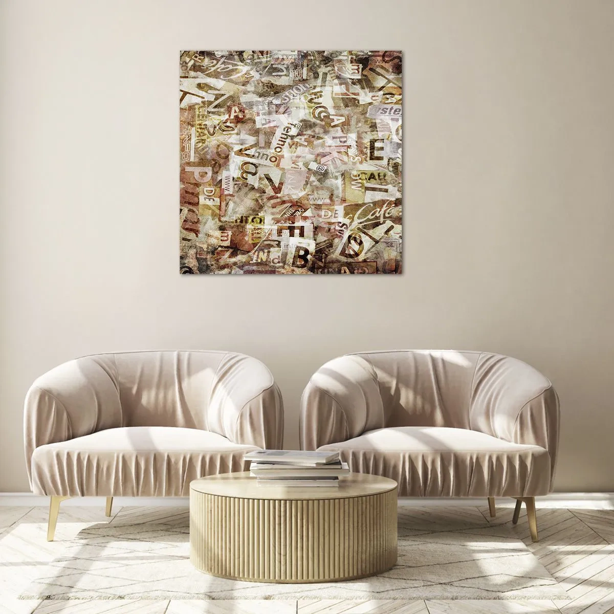 Impression sur verre - Image sur verre - J'unifie le bavardage - 60x60 cm