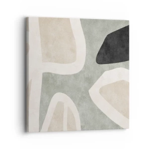 Impression sur toile - Image sur toile - Composition pour motif noir - 30x30 cm