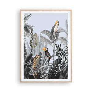 Affiche dans un chêne clair - Poster - Conte de fées africain - 70x100 cm