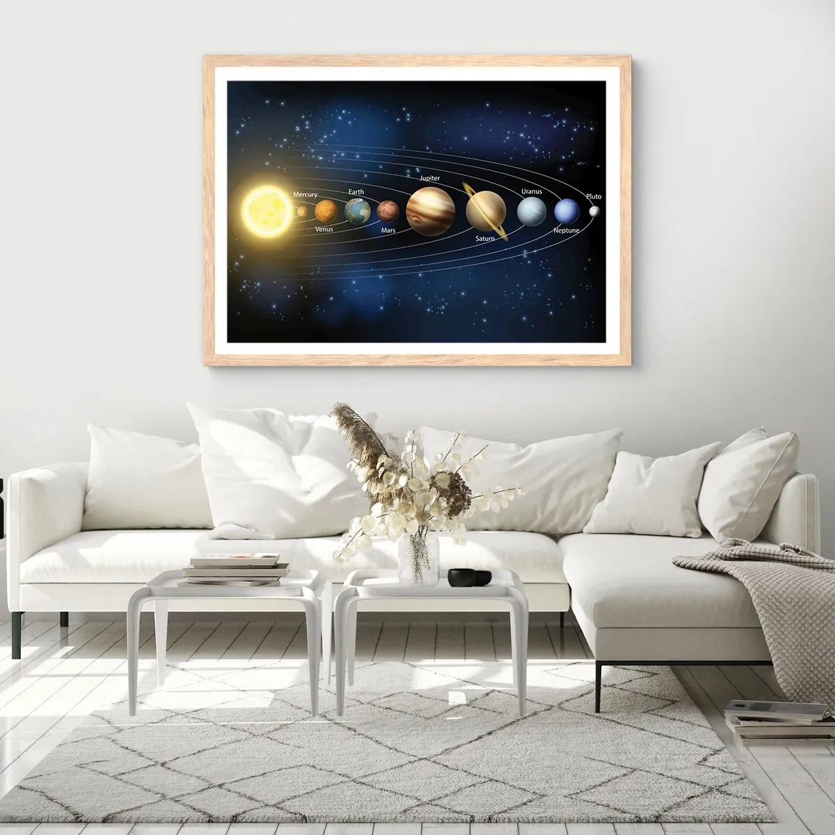 Affiche dans un chêne clair - Poster - L'une des dix - 40x30 cm