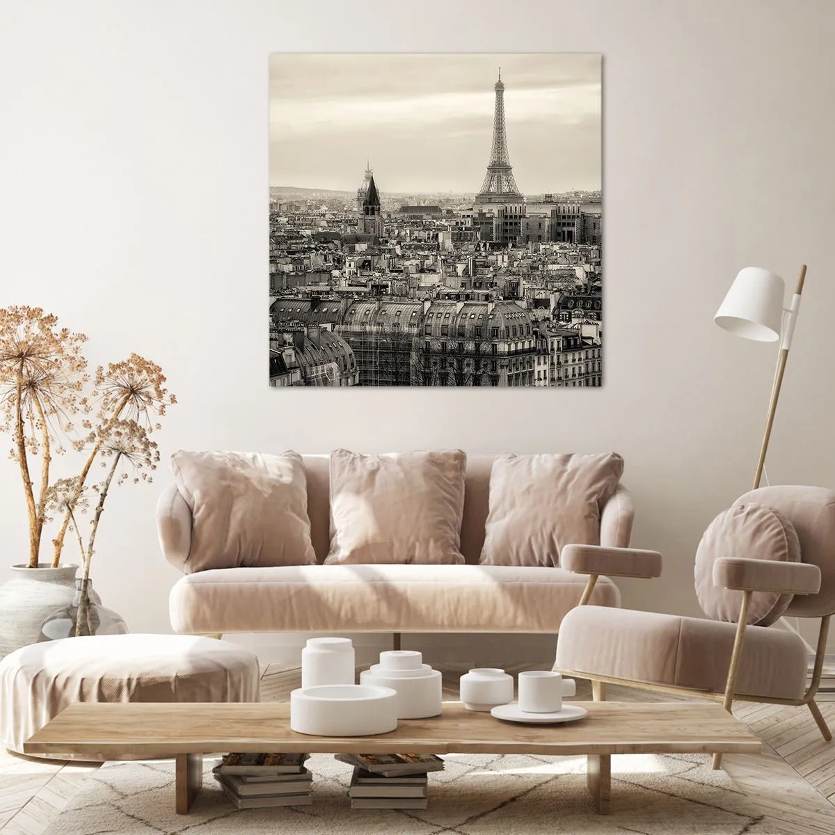 Impression sur toile - Image sur toile - Sur les toits de Paris - 70x70 cm