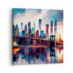 Impression sur toile - Image sur toile - New York onirique - 30x30 cm