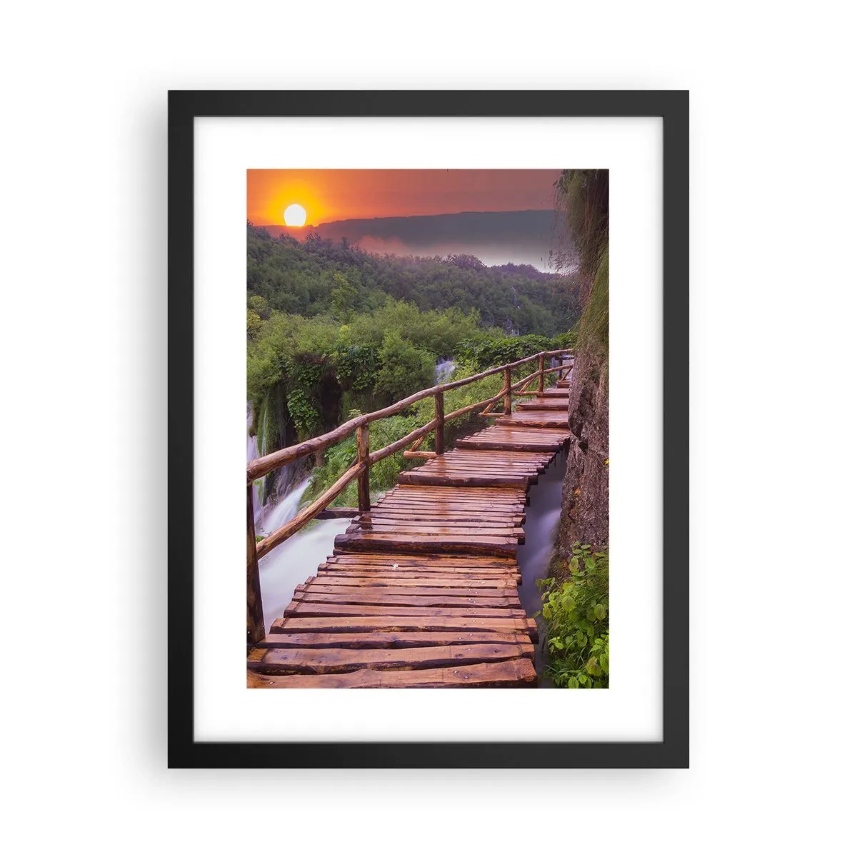 Affiche dans un cadre noir - Poster - La beauté au-delà de la croyance - 30x40 cm