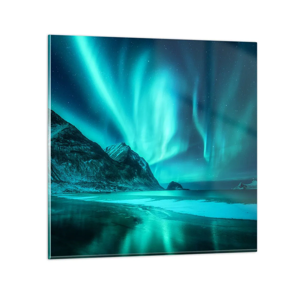 Impression sur verre - Image sur verre - Merveilles du Nord - 40x40 cm