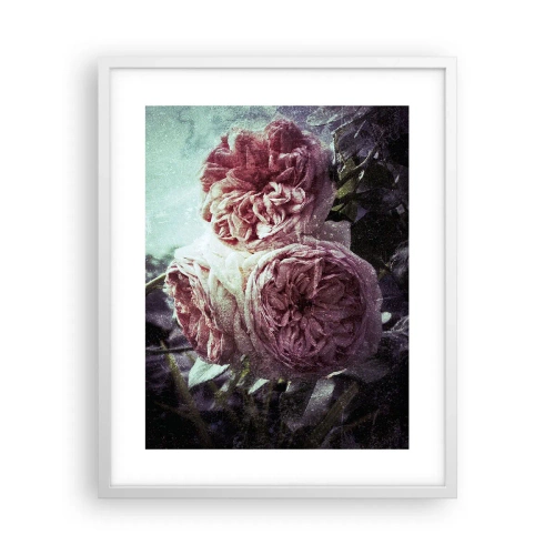 Affiche dans un cadre blanc - Poster - Dans une ambiance romantique - 40x50 cm