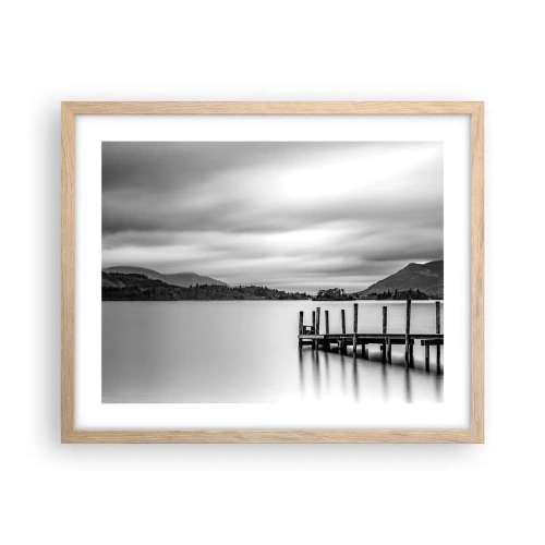 Affiche dans un chêne clair - Poster - Douceur et force - 50x40 cm