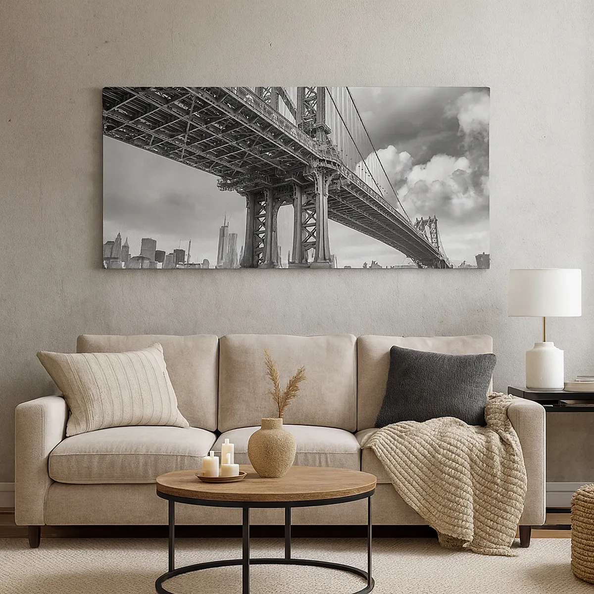 Impression sur toile - Image sur toile - Au coeur de la ville - 30x30 cm