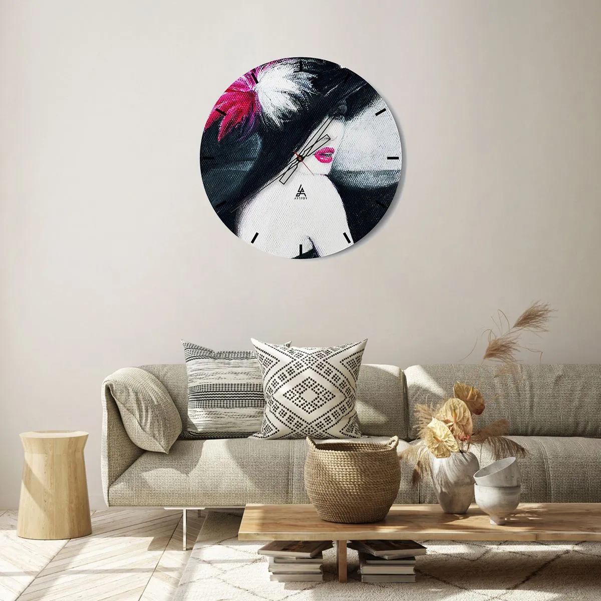 Horloge murale - Pendule murale - Toujours un secret - 40x40 cm