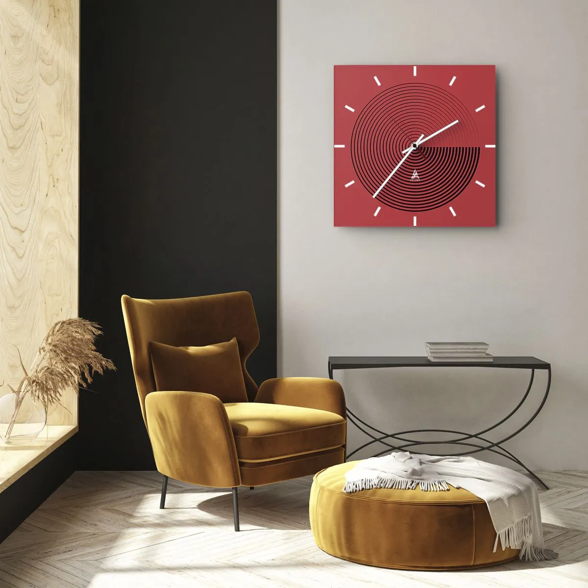 Horloge murale - Pendule murale - Mouvement circulaire - 40x40 cm