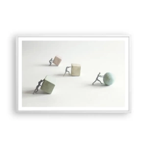 Affiche dans un cadre blanc - Poster - Rien que la vie - 91x61 cm