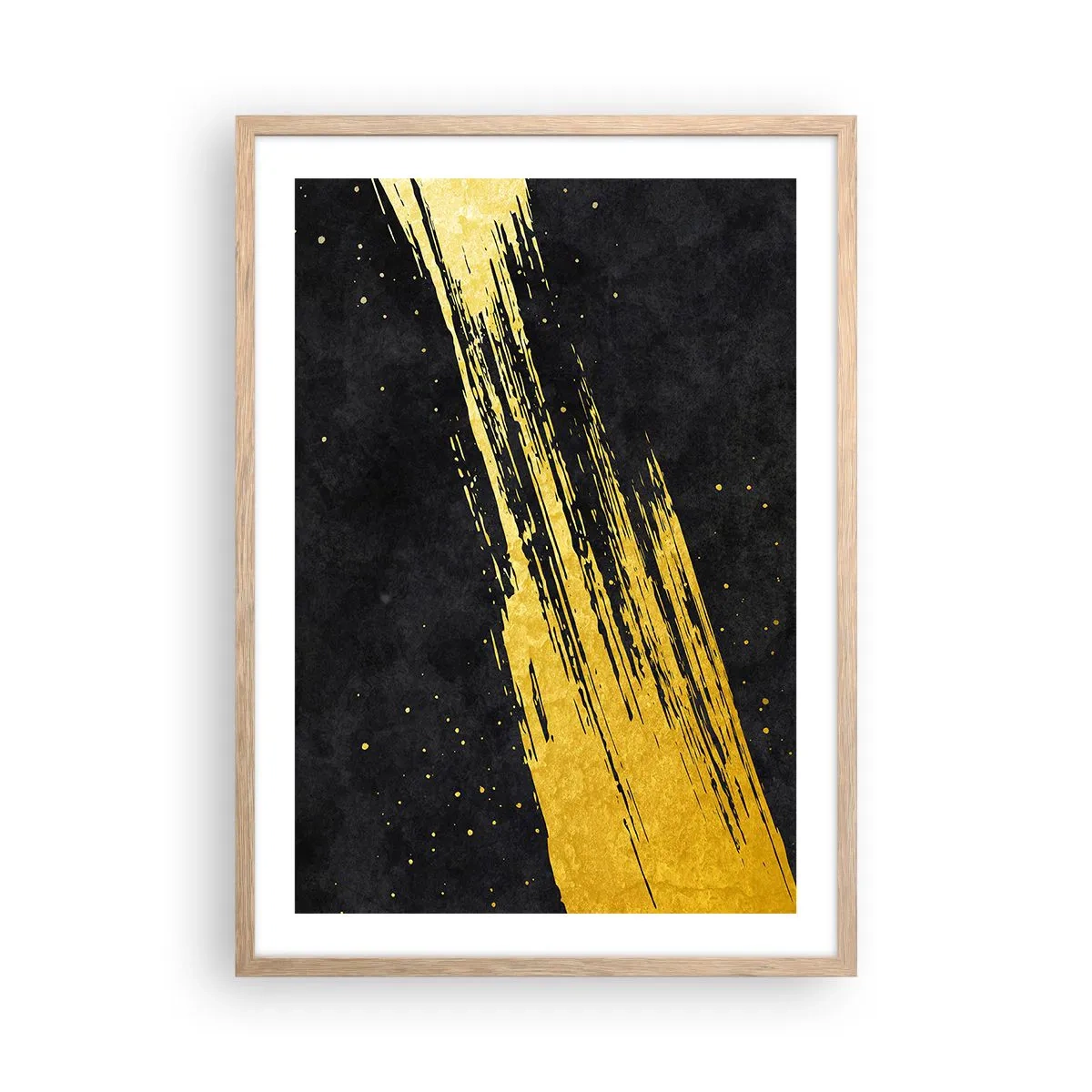 Affiche dans un chêne clair - Poster - Sautez dans l'hyperespace - 50x70 cm