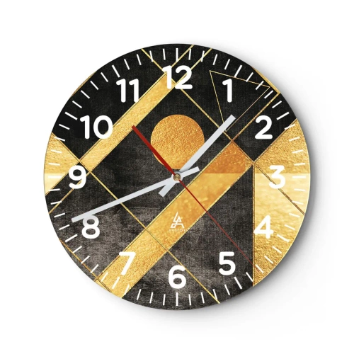 Horloge murale - Pendule murale - Soleil du désert - 40x40 cm