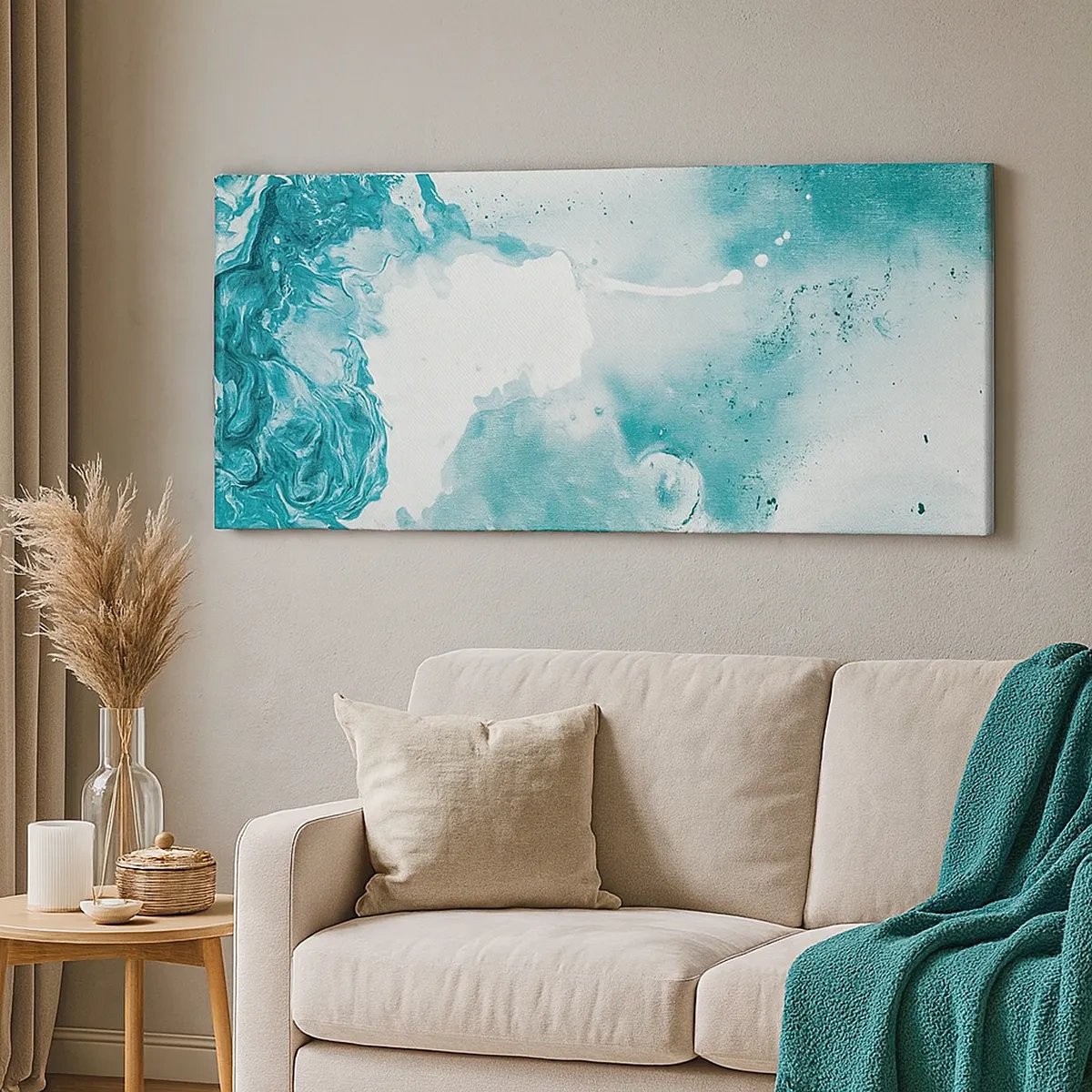 Impression sur toile - Image sur toile - Marécage bleu - 30x30 cm