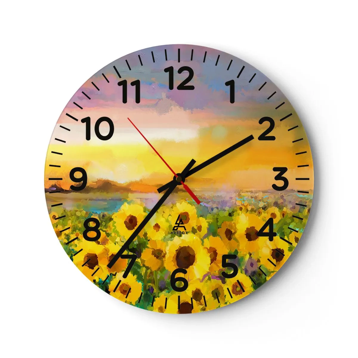 Horloge murale - Pendule murale - Le soleil lui-même est descendu sur terre - 40x40 cm