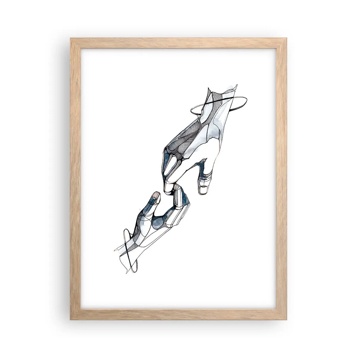 Affiche dans un chêne clair - Poster - Un bon geste - 30x40 cm